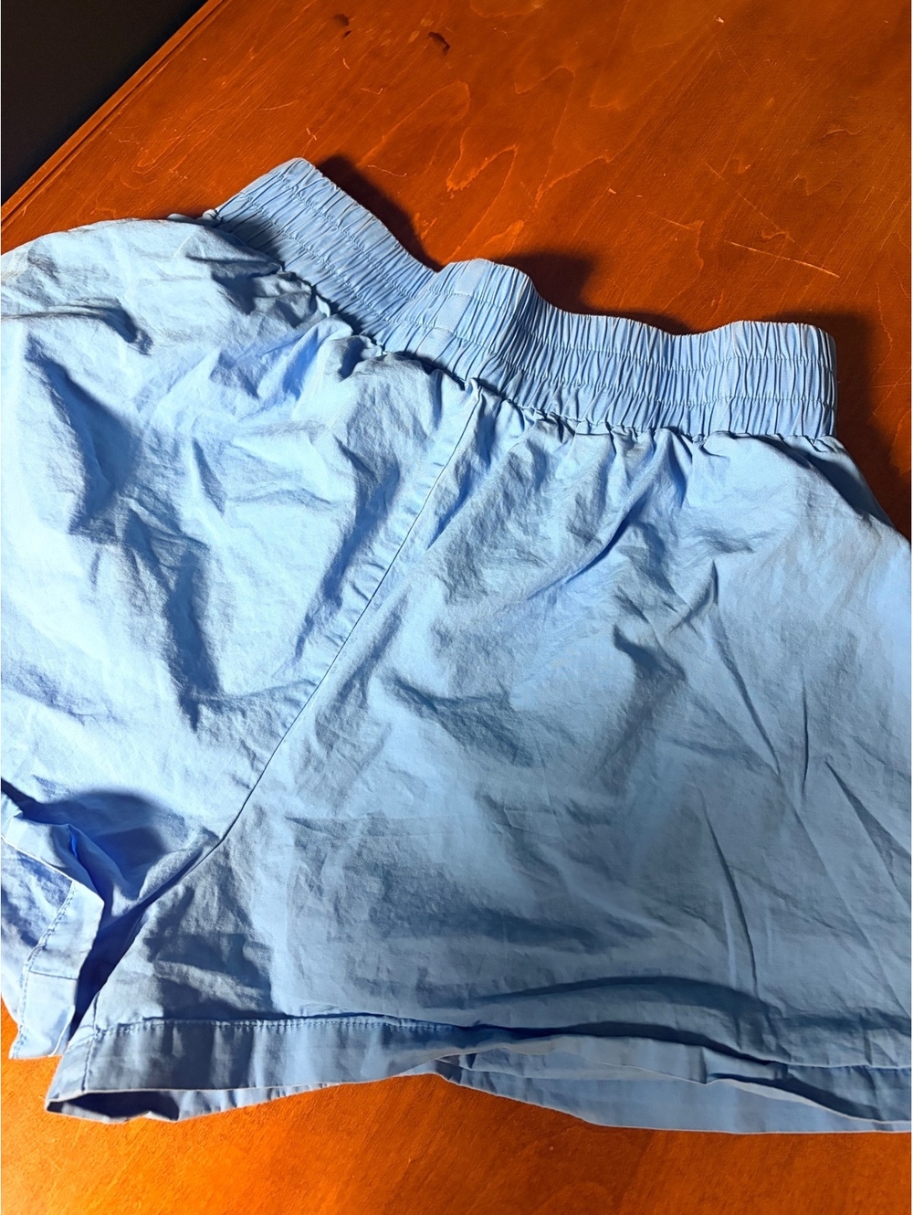 White Fox Boutique Blue Button-Down Shirt & Shorts Matching Set 100% Cotton - Picture 8 of 9